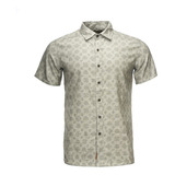 Camisa Hombre Lippi One Way Short Sleeve Shirt Print Beige