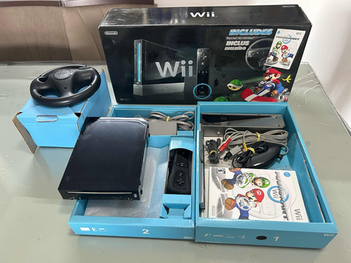 Wii Mario Kart Ed. Ltda Completo Serial Batendo Exc. Estado