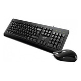 Kit Teclado Mouse Usb Negro Pc Notebook