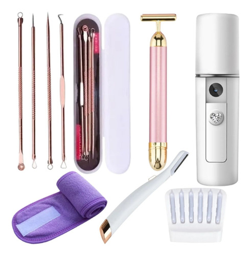 Kit Para Cuidado Facial Depilador + Vaporizador Nano Mister