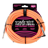 Ernie Ball Cable Para Instrumento P06084 5,49 Mts Naranja