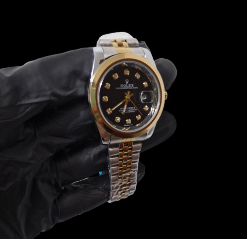 Reloj Rolex Con Fondo Negro Clon