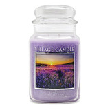 Vela Aromática Village Candle Lavender, Frasco De Vidrio Gra