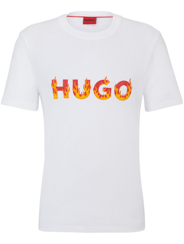 Playera Hugo Para Hombre De Punto De Algodón Con Logo