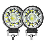 1par Farosl Led Auxiliares Antiniebla Redondos Para 99w 4x4