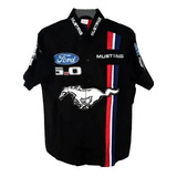 Camisa Ford Mustang Escuderia Nascar Carreras Rally Negra