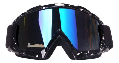 Goggles Motocross Gafas Rzr Moto Polarizado Lentes Cross Sky Color De La Lente Azul Color Del Armazón Negro Talla G