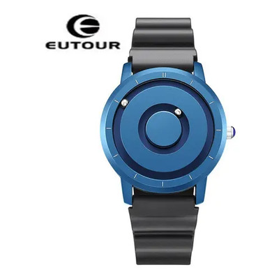 Relojes De Cuarzo Casuales De Moda Eutour Color Del Fondo Azul
