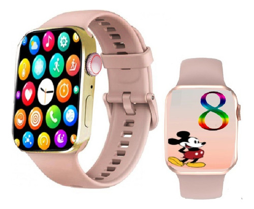 Reloj Inteligente Smart Watch S4 Para Mujer Ip67 Pink
