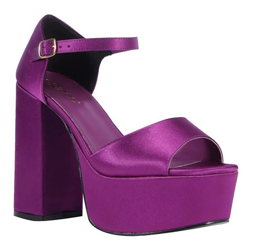 Zapatillas Cklass 674-37 Morado 10cm Outlet/saldos Mchn