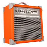 Caixa De Som Amplificada Multiuso Up!6 Light Orange Fm/bt