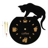 Nuevo Reloj De Pared Pequeño Para Cocina, Café, Gato, Durade