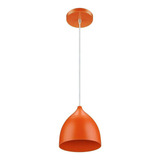 Luminária Lustre Pendente Led Colorido Fun 9w 6.500k - Elgin Cor Laranja Voltagem 110v/220v