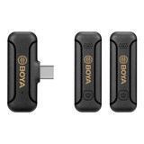 Microfono Inalambrico Doble Corbatero Boya By-wm3 U2 Usb-c