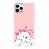 Capinha Urso Sem Curso Corações Rosa Capa De Celular