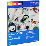 Papel Para Sublimacion  Carta Kronaline 125 Hojas