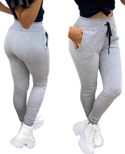 Kit 3 Calça Moletom Feminina Flanelado Peluciada Forrada