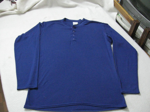 Polera Primera Capa Patagonia Talla S Manga Larga Color Azul