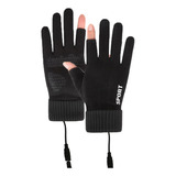 Guantes Con Calefacción Usb Dedos Descubiertos