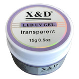 Gel Xd Led Uv Alogamento De Unhas Transparente X&d 15g