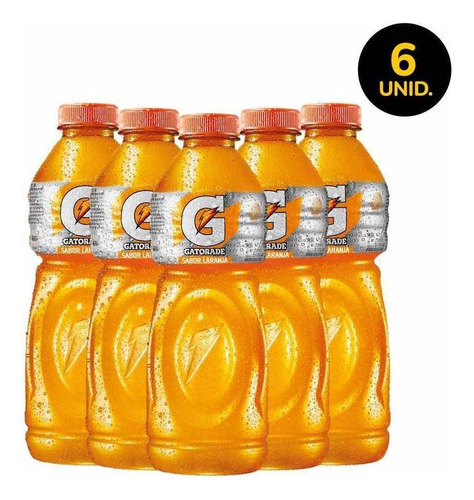 Pack Isotônico Gatorade Sabor Laranja 500ml 6 Unidades