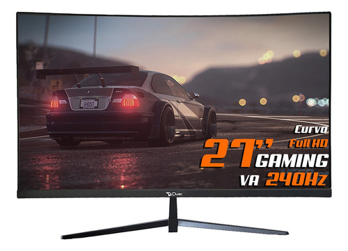 Monitor Gamer 27 Polegadas Curvo Full Hd  240hz Duex Preto