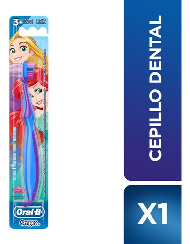 Oral-b Stages Disney Princess Color Azul Suave Cepillo Dental Para Mas De 3 Anos