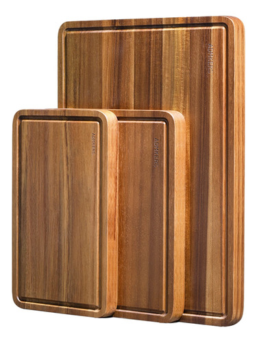 Juego De 3 Tablas De Cortar De Madera Para Cocina, Tabla De