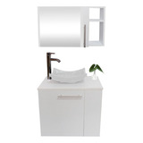 Combo Gabinete Para Baño Con Lavamanos Y Monomando+botiquin