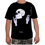 Camisa Camiseta Masculina Estampa Caveira Osso Esqueleto 2