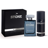 Estuche Perfume Stone Black Edp 100 Ml + Desodorante 150 Ml