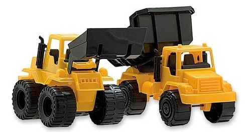 204 Constructor X2 Camion Volcador+excav Duravit Deltomate Color Amarillo