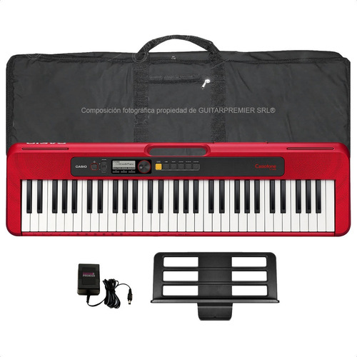 Organo Teclado Casio Ct-s200 Teclas Piano Usb Funda Rojo