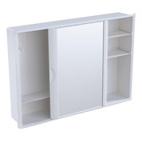 Armario Banheiro Plastico Astra Externo 46,5x32 Branco A23*b