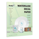 Koala Waterslide Decal Paper Inkjet Clear, 10 Hojas De ...