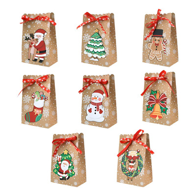 24pccajas De Regalo De Dulces De Papel Navideño Cajas,