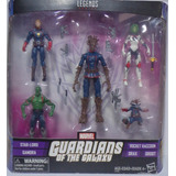 Star Lord Gamora Rocket Drax Groot Marvel Legends Guadianes