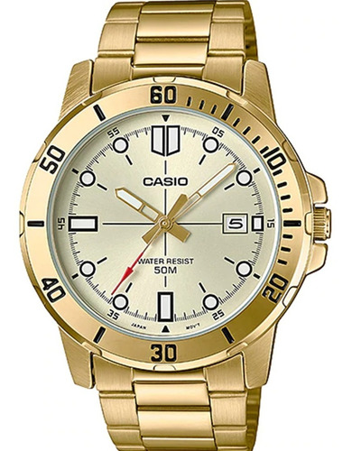 Reloj Casio Quartz Mtpvd01 Hombre Dorado *watchsalas* Full