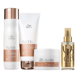 Kit Wella Restauração Total Fusion Trio + Óleo Oil 100ml