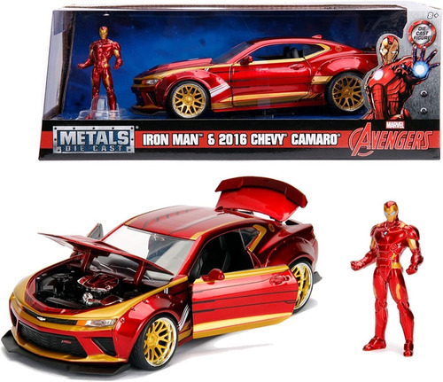 Iron Man & 1-24 2016 Corvette Camaro Marvel Avengers Jada 