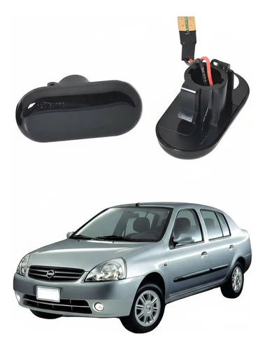 Par Cuartos Secuenciales Direccional Lateral Nissan Platina