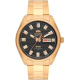Relógio Orient Masculino Automático 469gp076f G1kx Dourado Cor Do Fundo Grafite