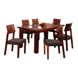 Antecomedor Sidney 6 Sillas - Roble Këssa Muebles