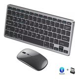 Kit Mini Teclado E Mouse 1600 Dpi Wireless Português Brasil