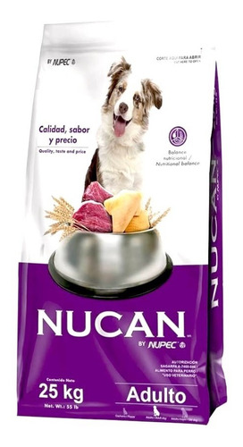 Nucan Adulto Bulto 25 Kg. Alimento Para Perro