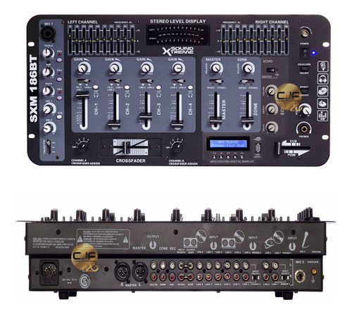 Consola Mixer Dj Soundxtreme Sxm 186 U Mp3 Usb Equali A Cjf 