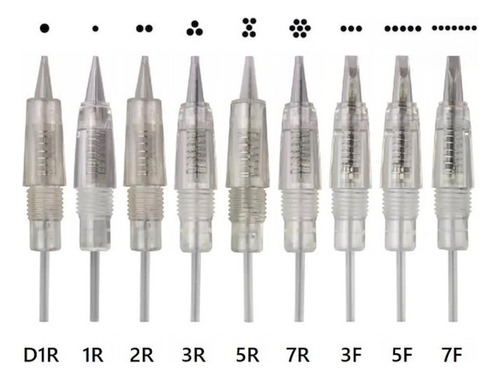 50 Cartuchos Dermografo Charmant Premium De 8mm