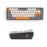 Teclado Mecânico Sem Fio Ziyoulang K68  Switch Red