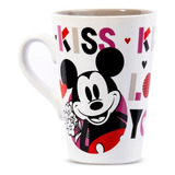 Tazon Largo Minnie Y Mickey Mouse Disney Taza Kiss