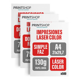 Impresiones Bajadas Laser Color Printshop A4 130g X 500